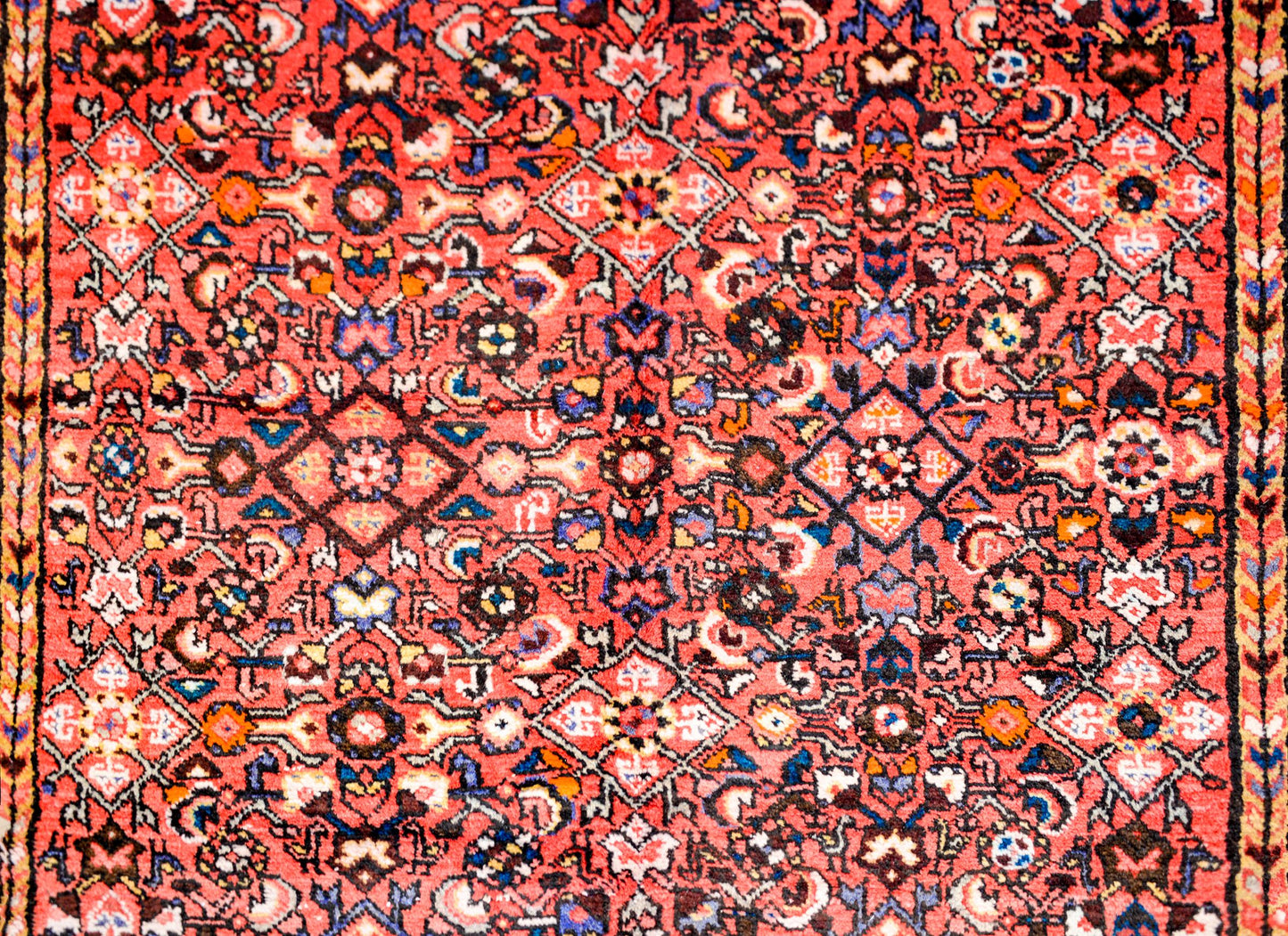 Wonderful Vintage Mid-20th Century Hamadan Rug For Sale