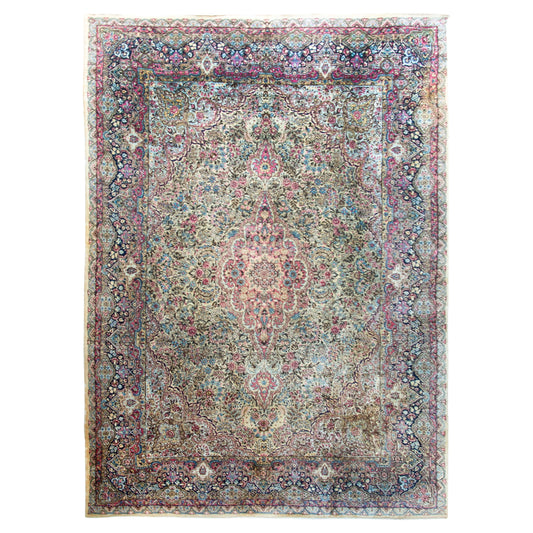 Early 20th Century Kirman Rug For Sale