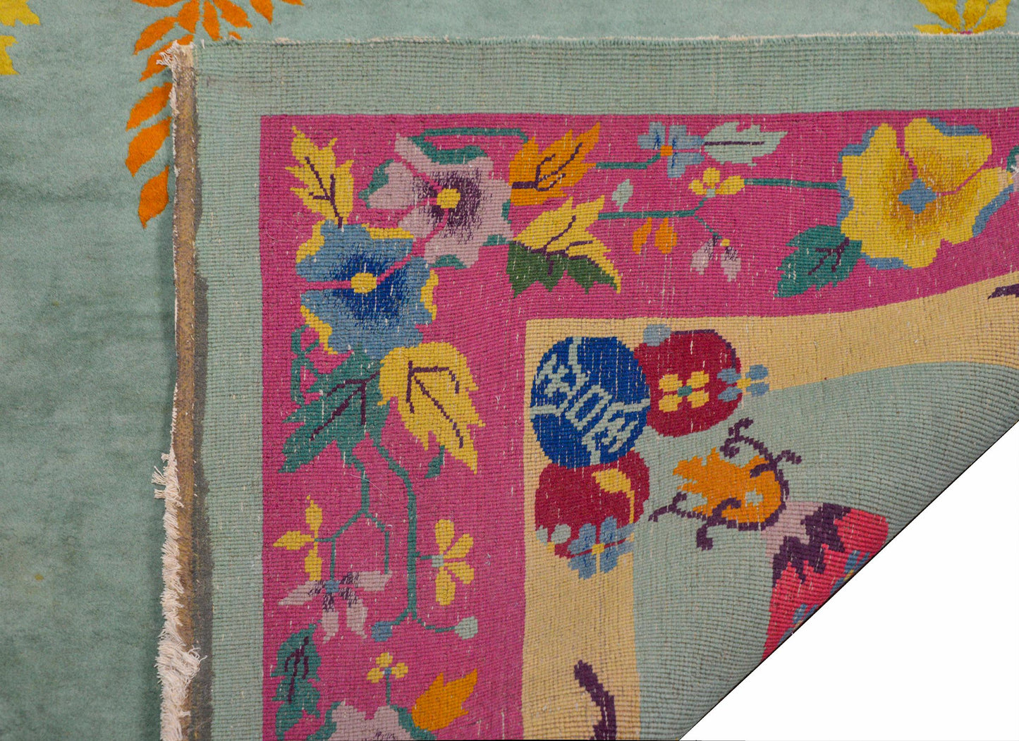 Brilliant Chinese Art Deco Rug For Sale