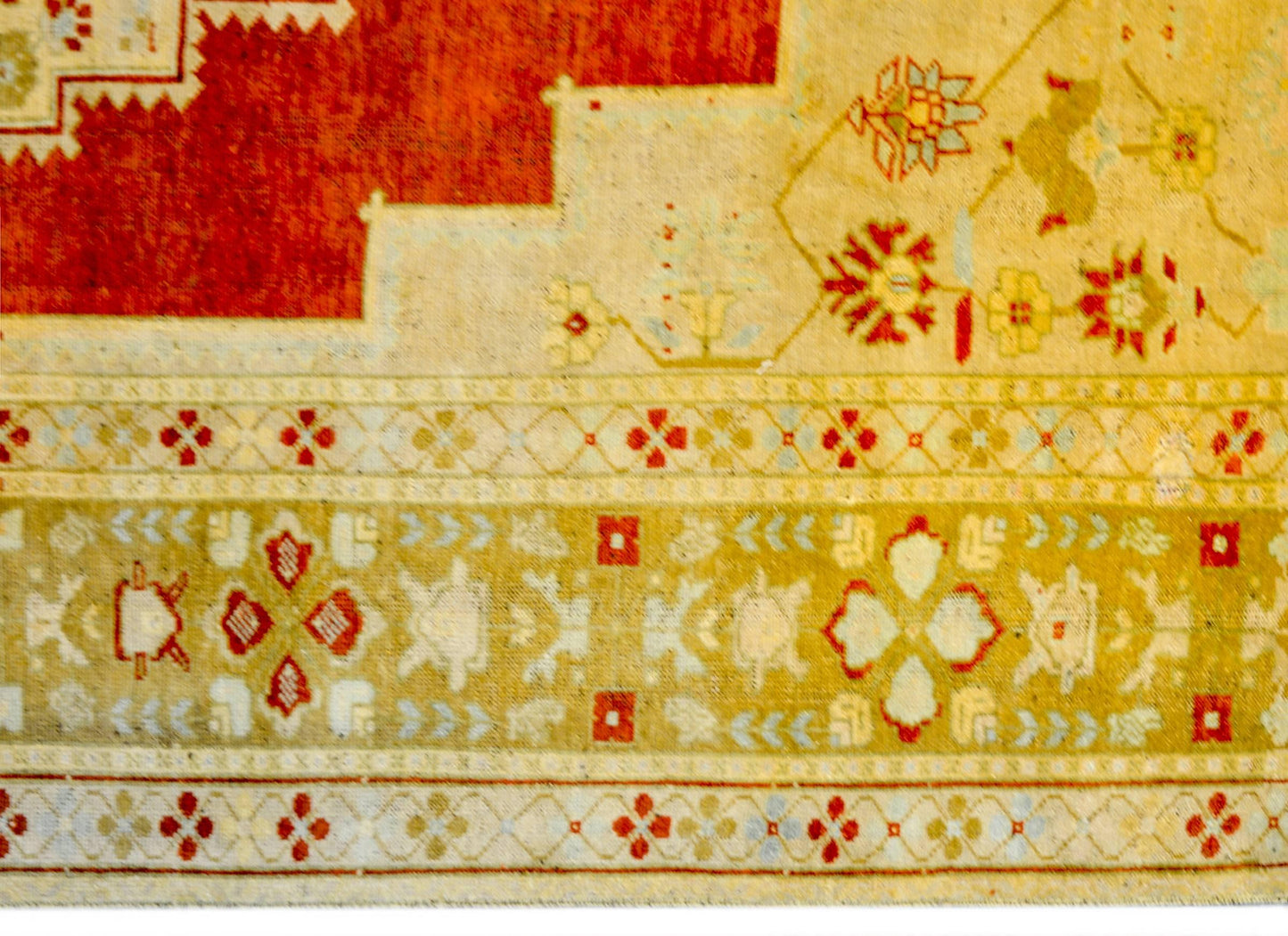 Amazing Vintage Turkish Oushak Rug For Sale
