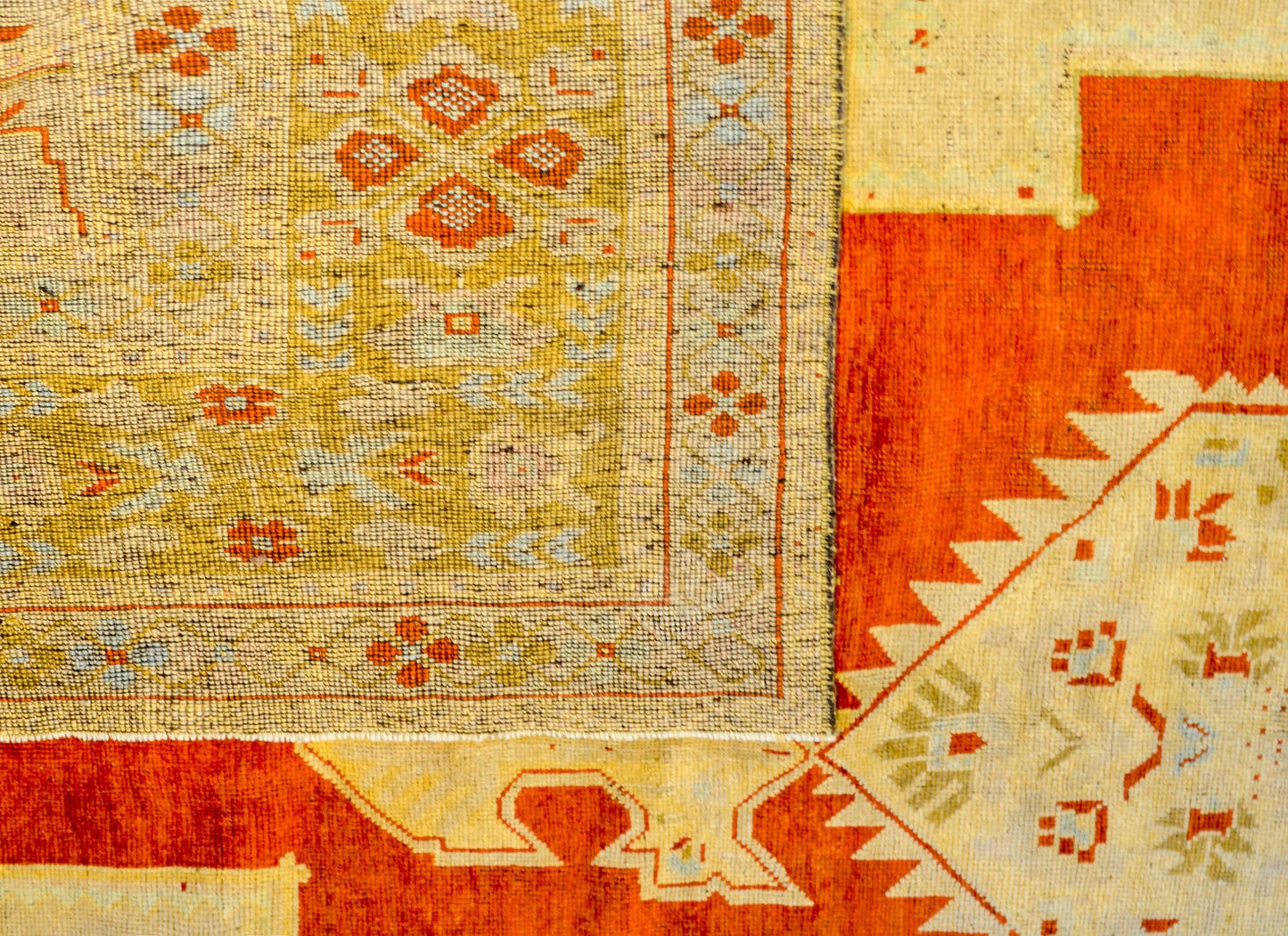 Amazing Vintage Turkish Oushak Rug For Sale