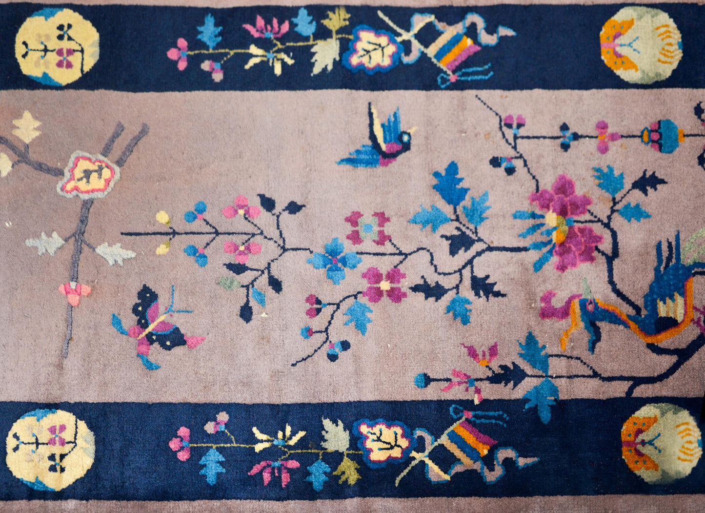 Early 20th Century Chinese Art Deco Rug For Sale