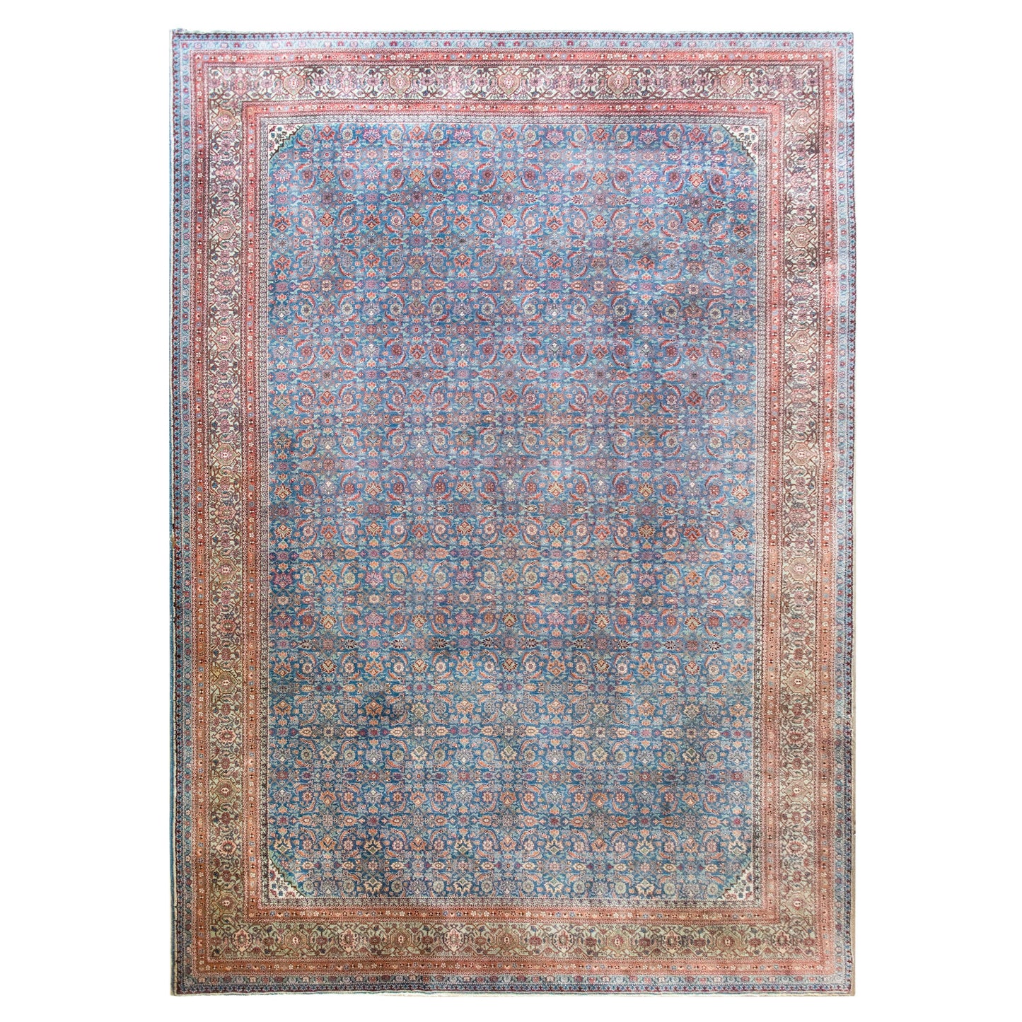 Early 20th Century Persian Tabriz Rug For Sale