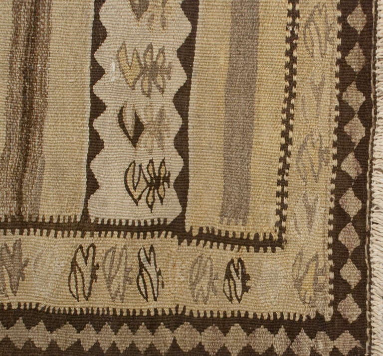 Early 20th Century Persian Kilim Runner For Sale