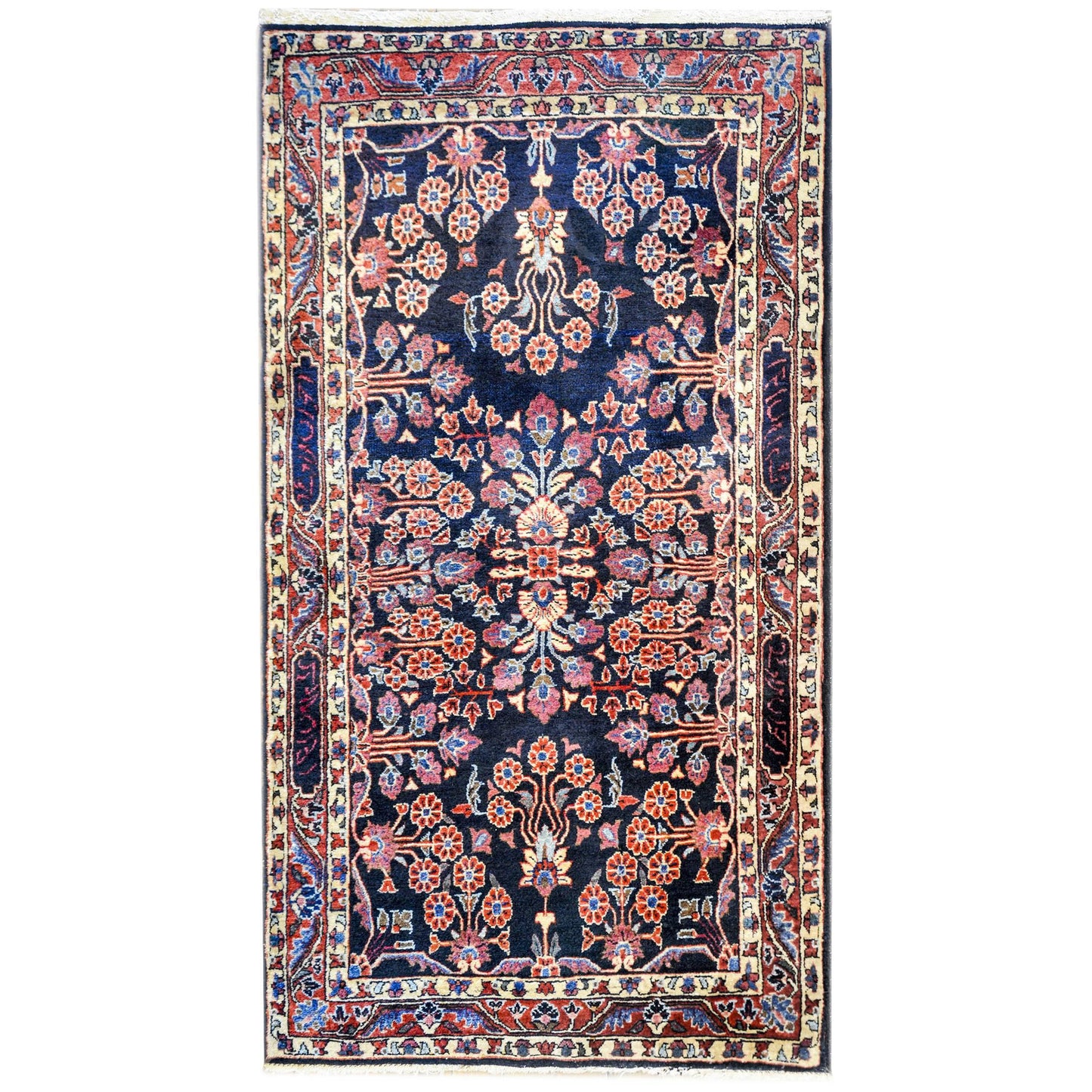 Bold Early 20th Century Sarouk Mohajeran Rug For Sale