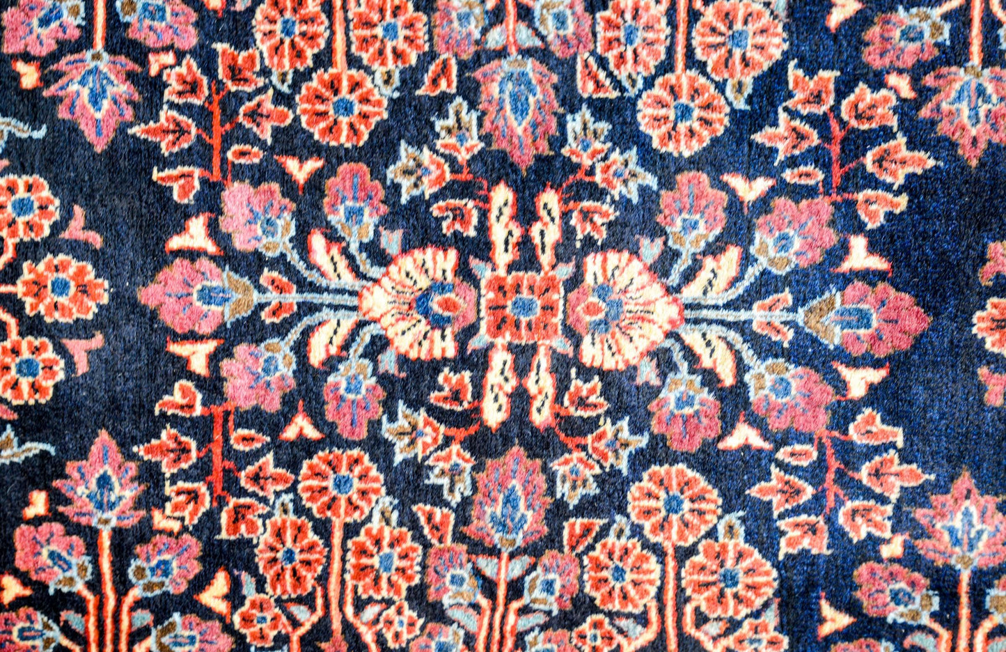 Bold Early 20th Century Sarouk Mohajeran Rug For Sale