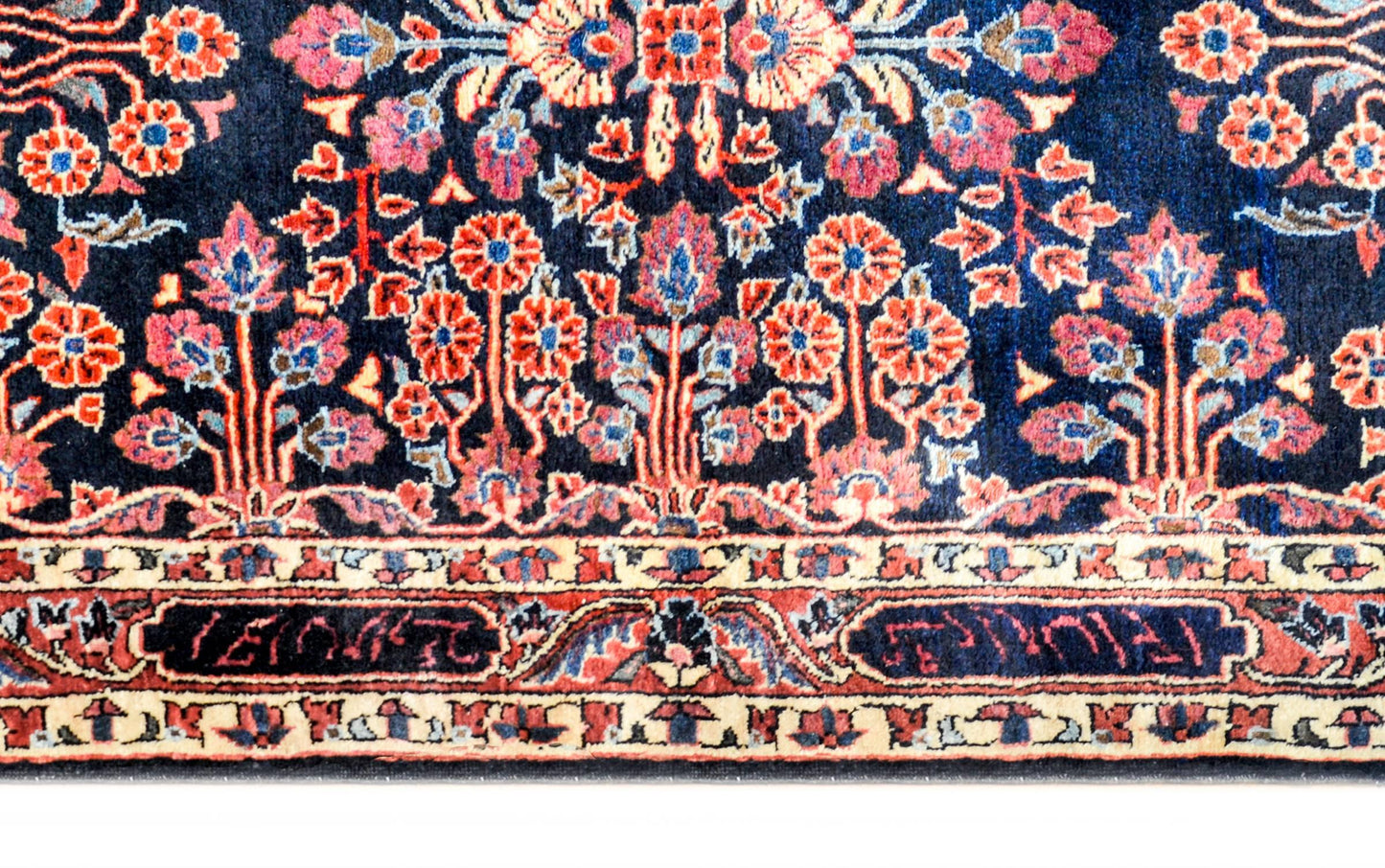 Bold Early 20th Century Sarouk Mohajeran Rug For Sale