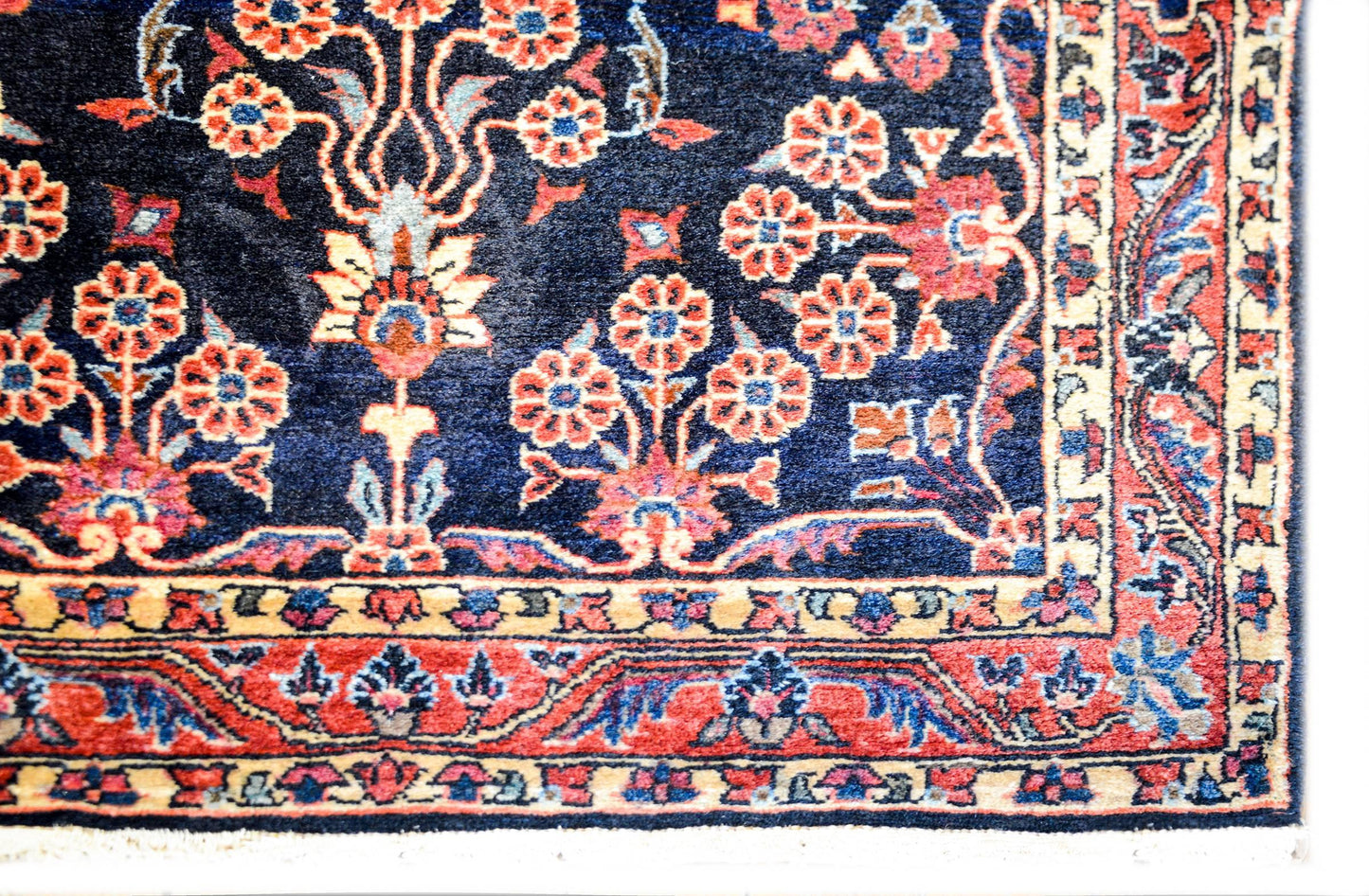 Bold Early 20th Century Sarouk Mohajeran Rug For Sale