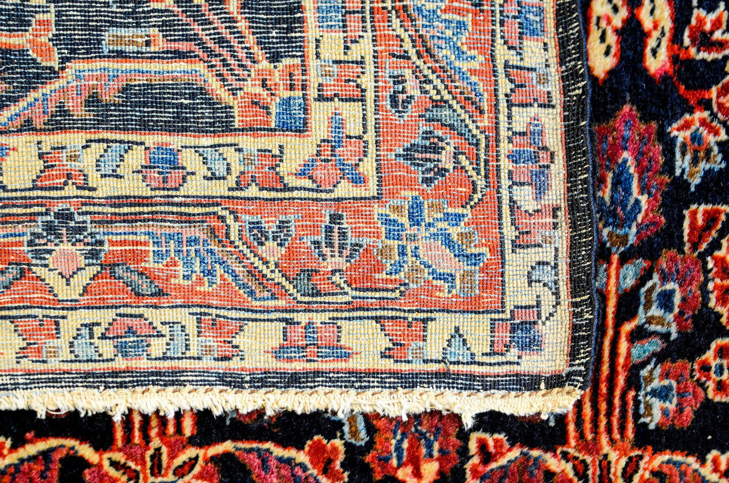 Bold Early 20th Century Sarouk Mohajeran Rug For Sale