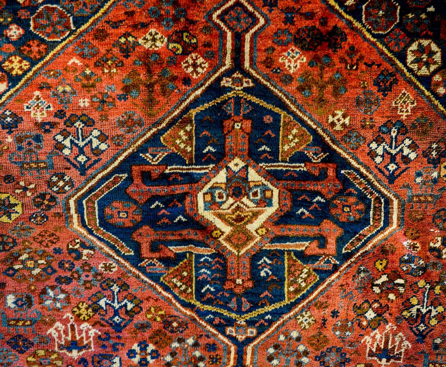 Outstanding Early 20th Century Ghashghaei Rug For Sale