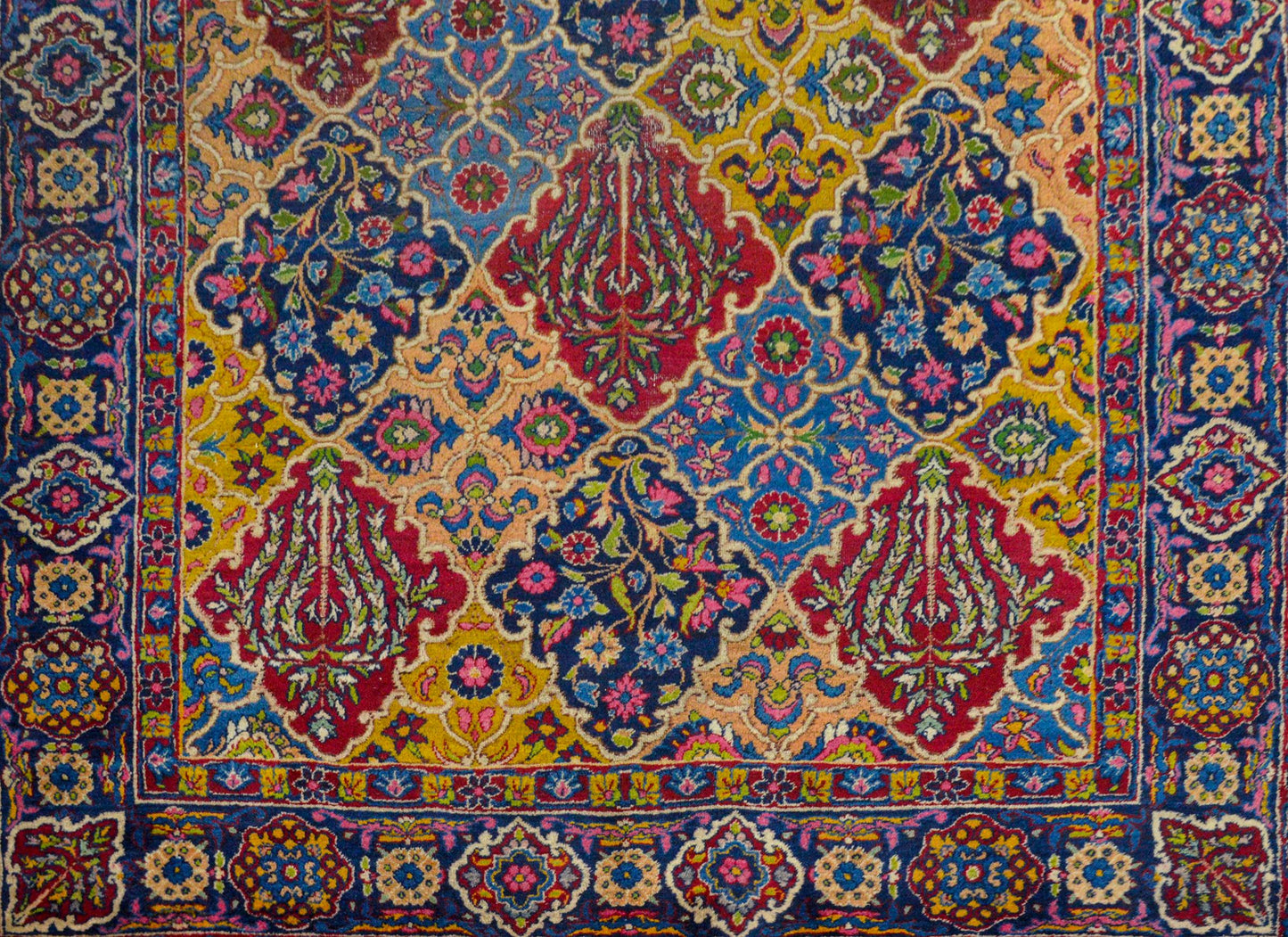 Whimsical Early 20th Century Yazd Runner For Sale