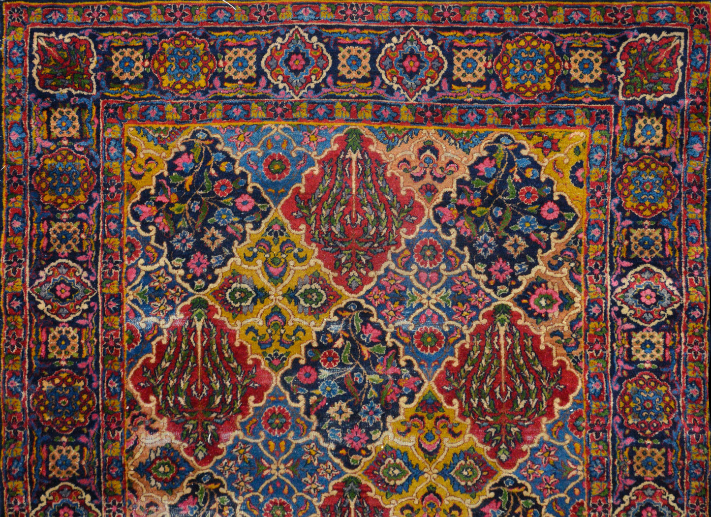 Whimsical Early 20th Century Yazd Runner For Sale
