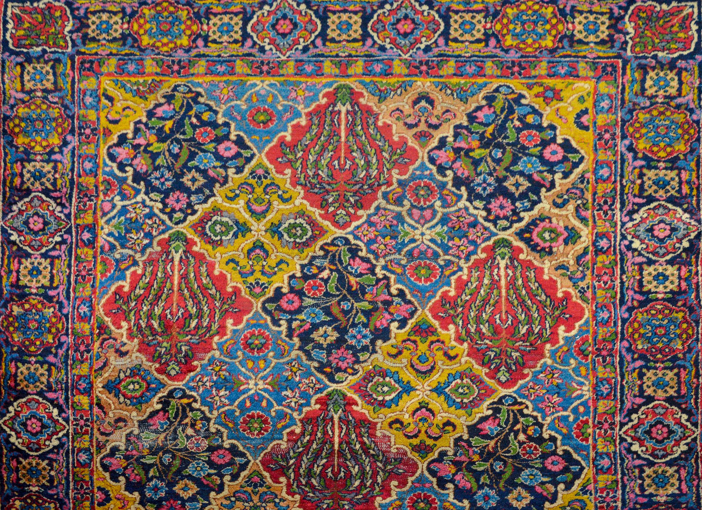 Whimsical Early 20th Century Yazd Runner For Sale