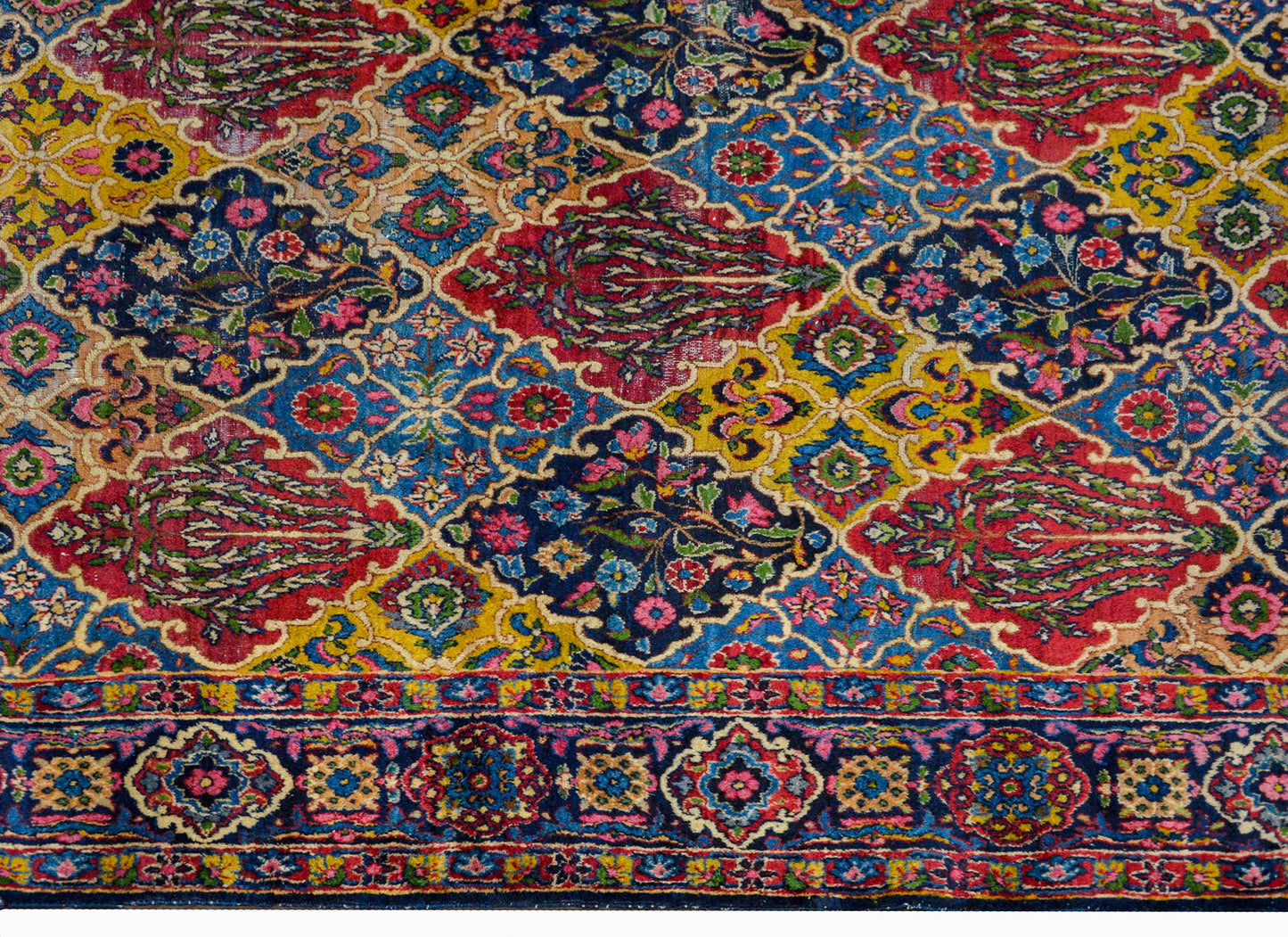 Whimsical Early 20th Century Yazd Runner For Sale