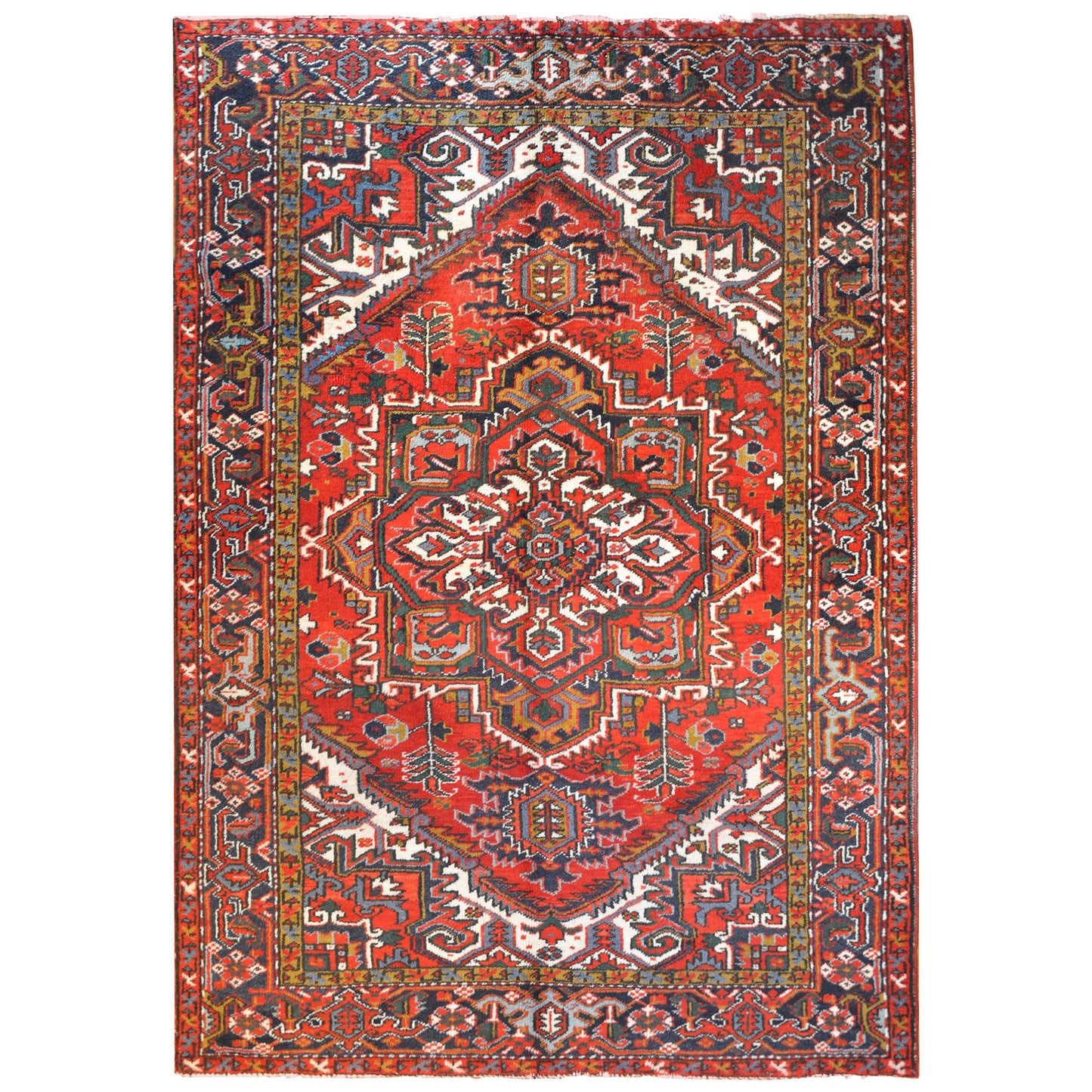 Extraordinary Mid-20th Century Heriz Rug For Sale