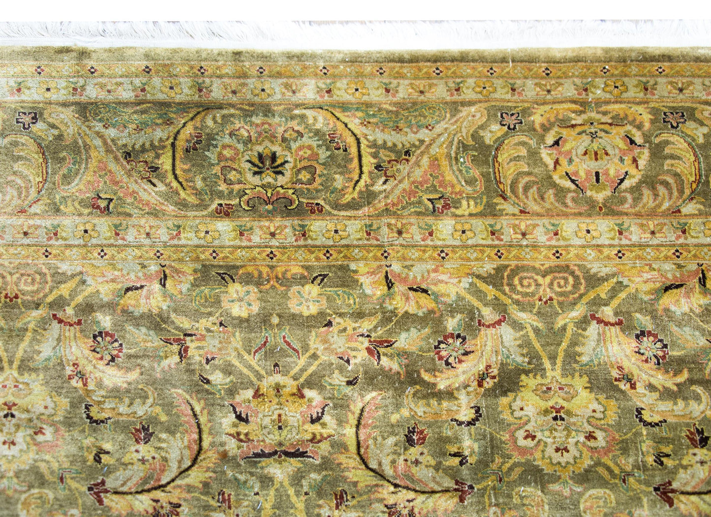 Late 20th Century Indian Oushak Rug For Sale