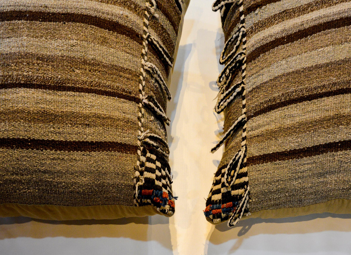 Pair of Early 20th Century Gabbeh Kilim Pillows For Sale
