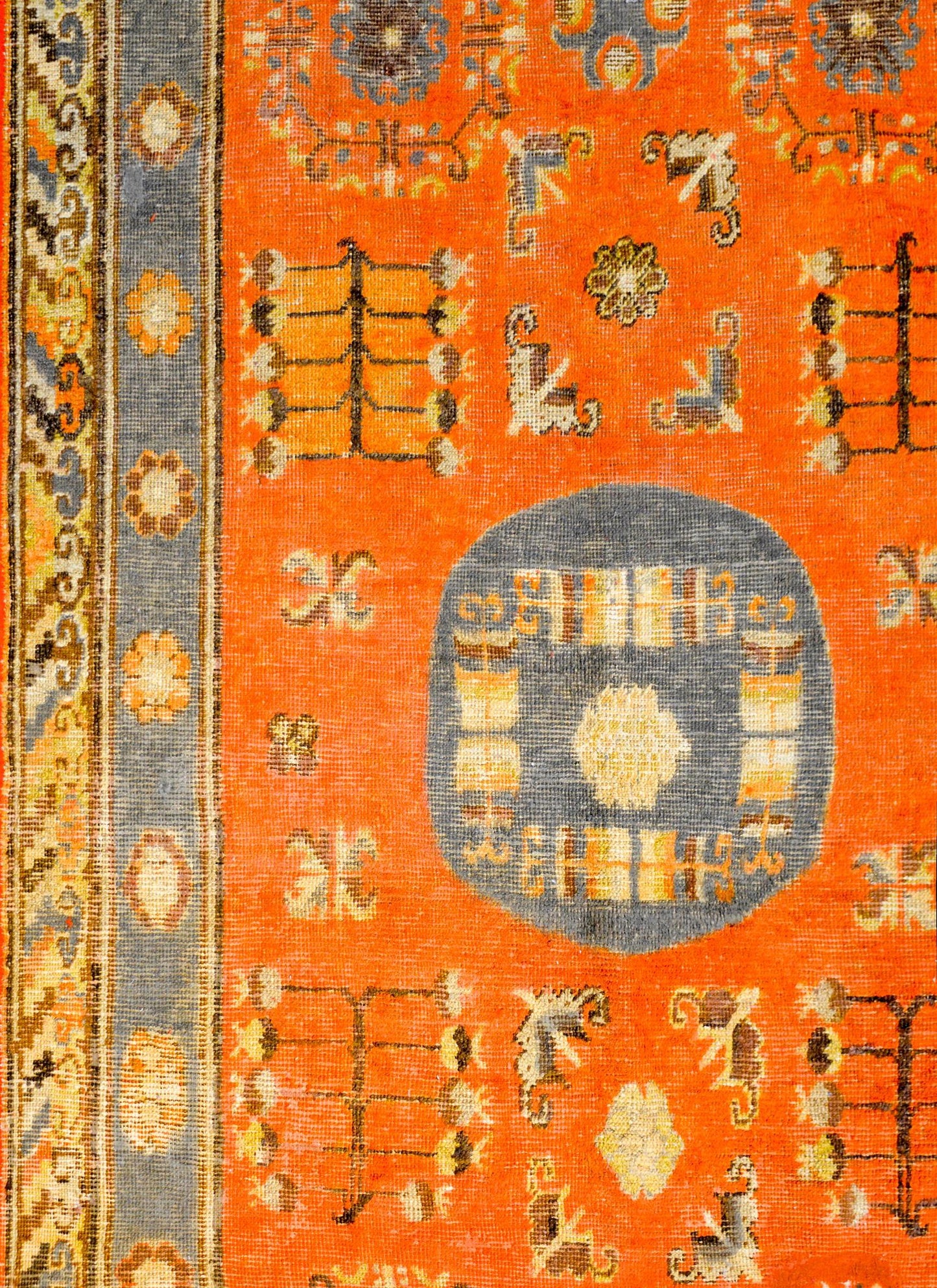 Early 20th Century Central Asian Khotan Rug For Sale