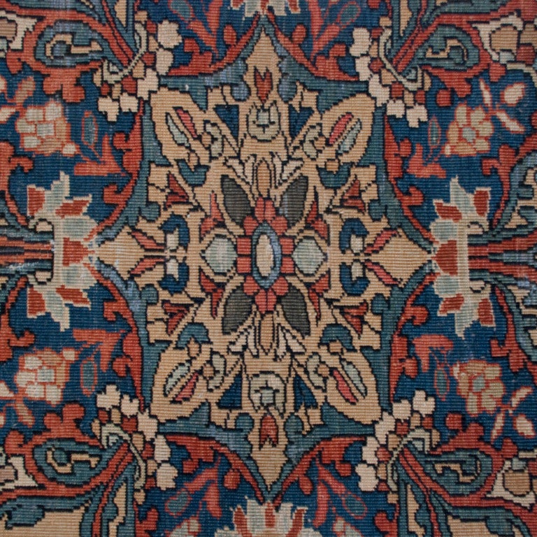19th Century Saruk Farahan Carpet For Sale