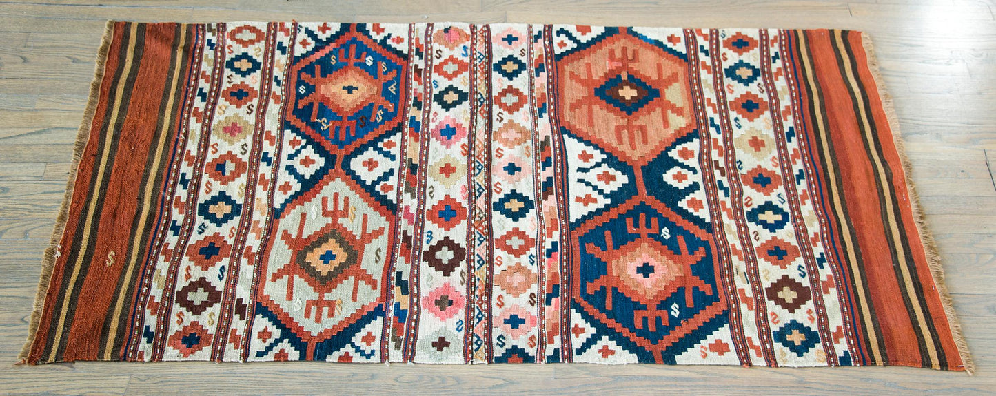 Early 20th Century Persian Azari Kilim Rug For Sale