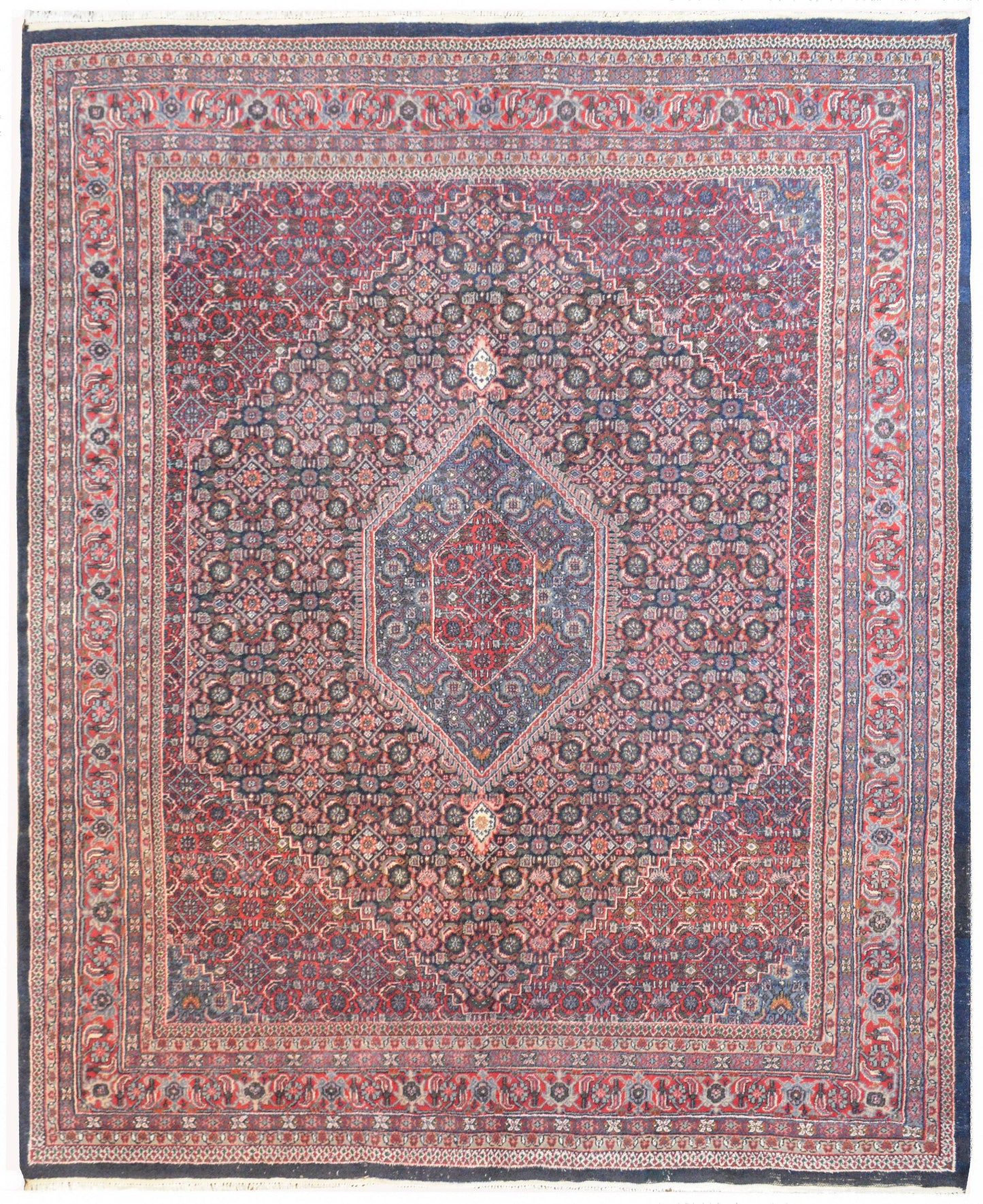 Vintage Indian Bidhar Rug For Sale