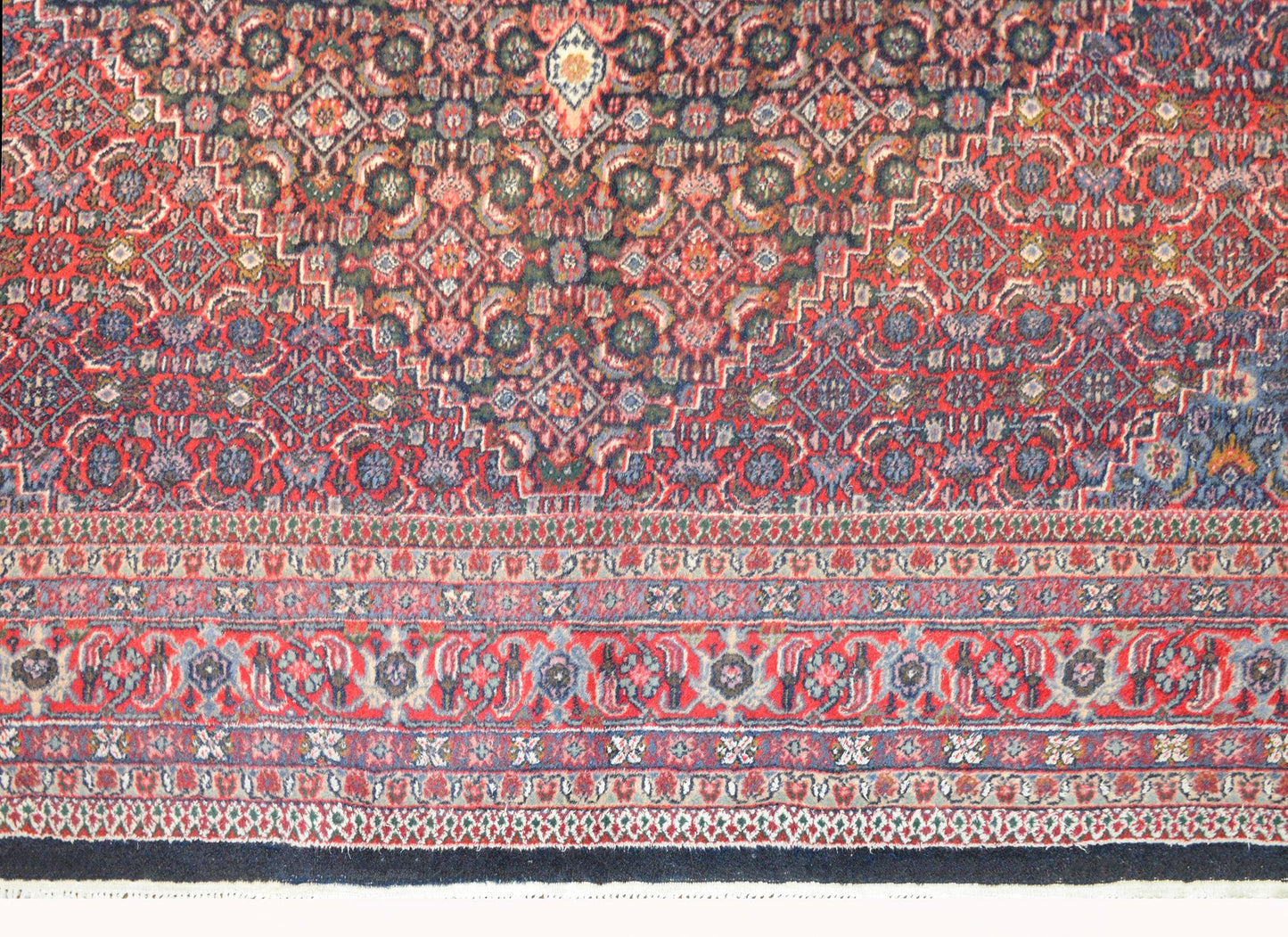 Vintage Indian Bidhar Rug For Sale