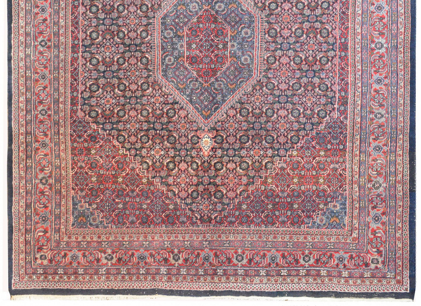Vintage Indian Bidhar Rug For Sale