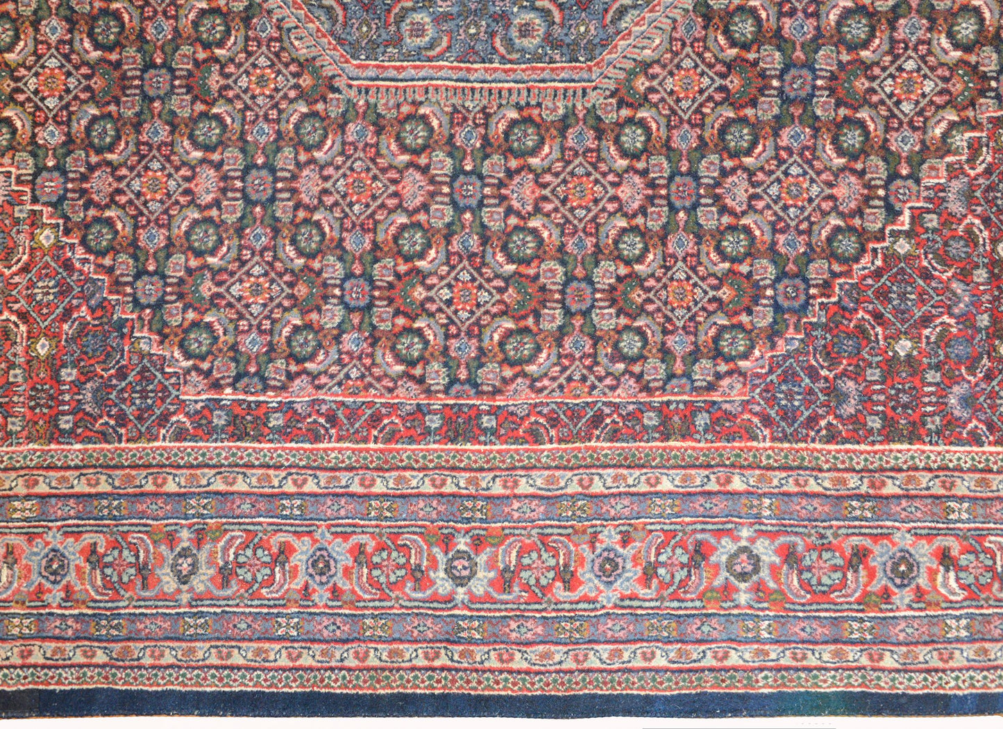 Vintage Indian Bidhar Rug For Sale