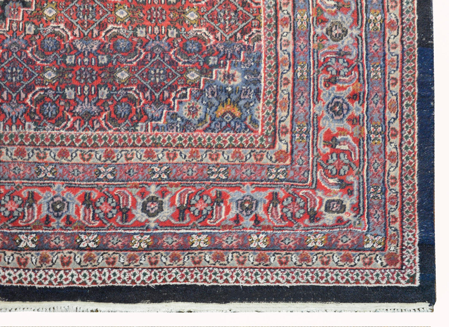 Vintage Indian Bidhar Rug For Sale