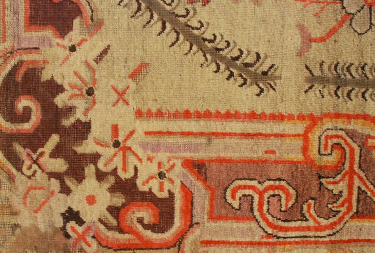 Antique Samarkand Rug For Sale