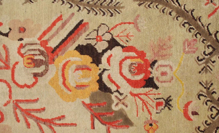 Antique Samarkand Rug For Sale
