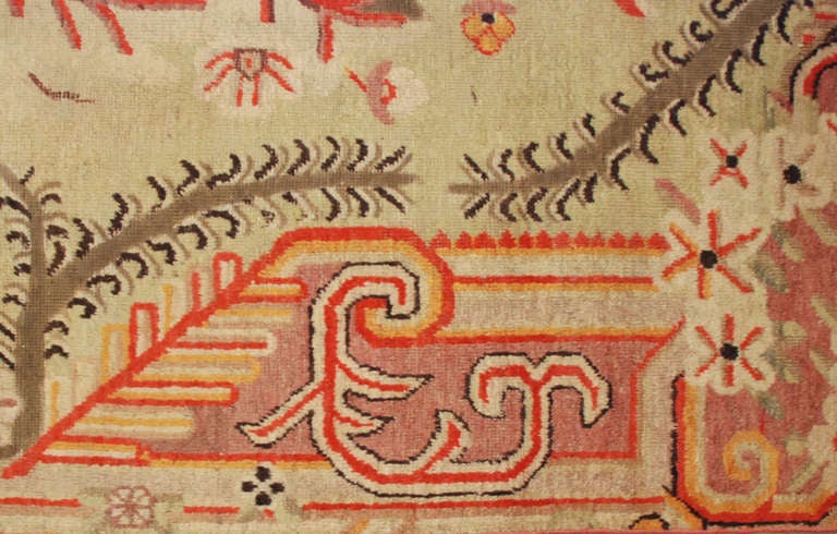 Antique Samarkand Rug For Sale