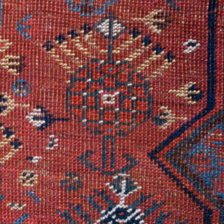 19th Century Ghashghaei Carpet For Sale