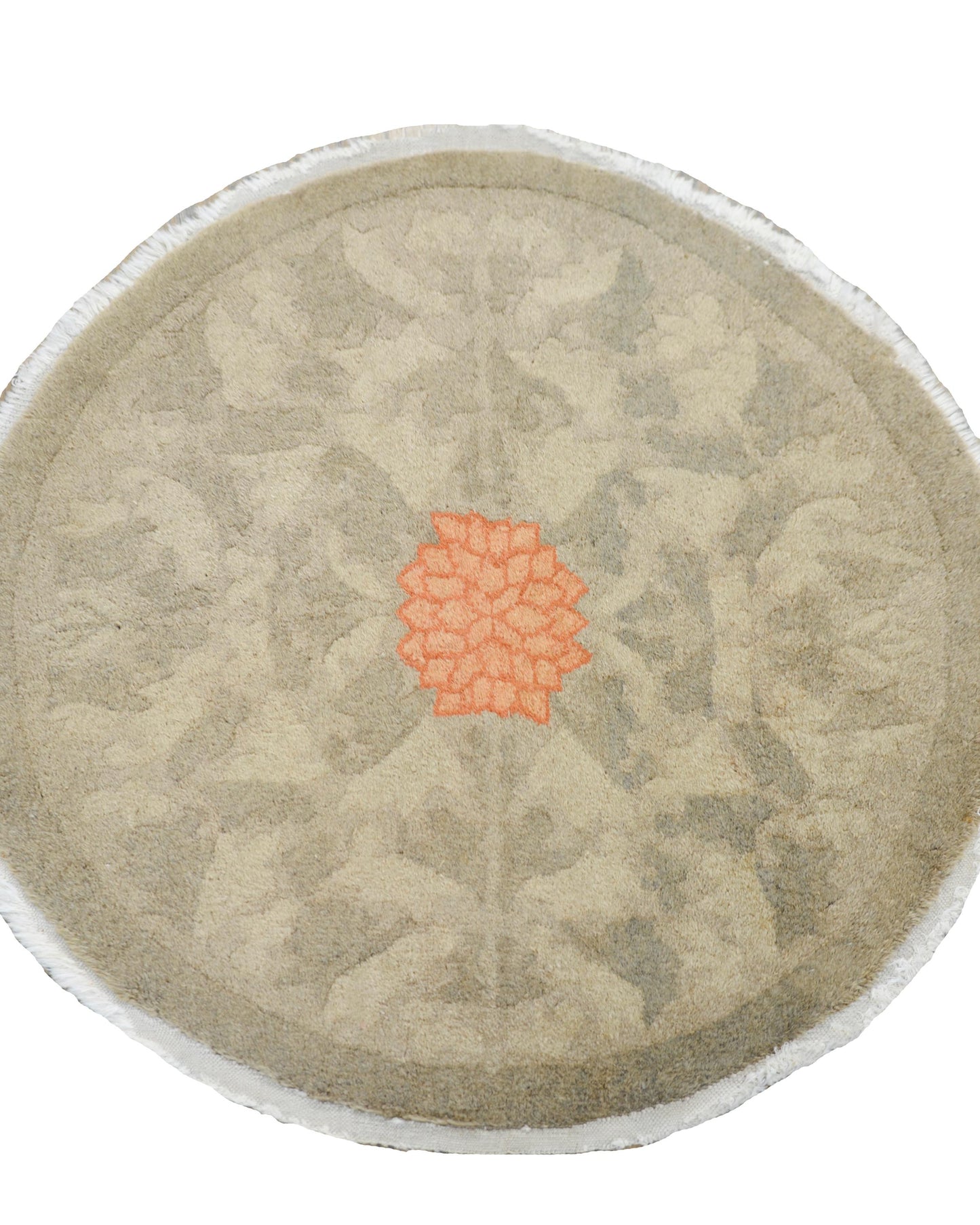 Early 20th Century Chinese Round Rug For Sale
