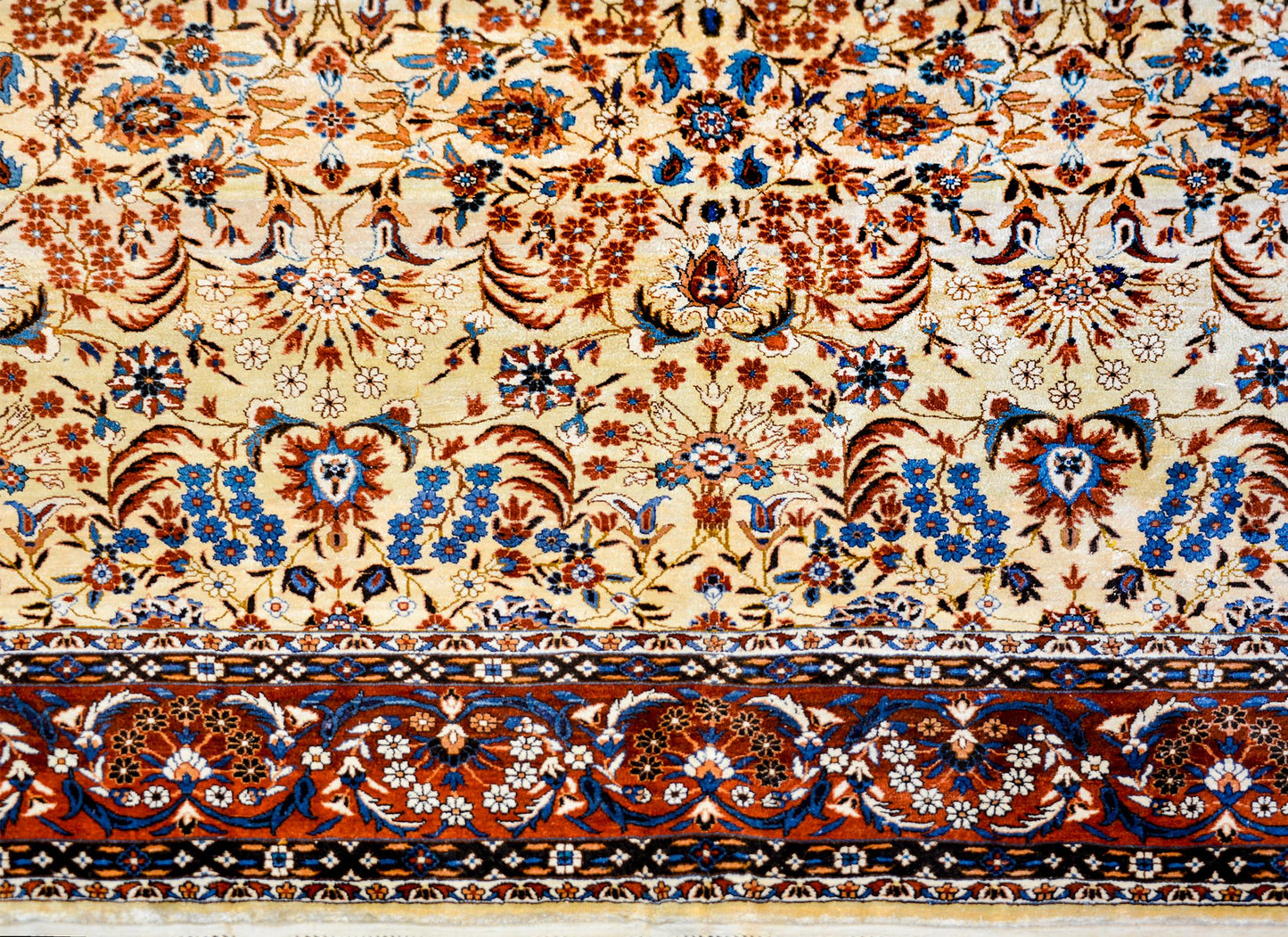 Incredible Chinese Silk Rug For Sale