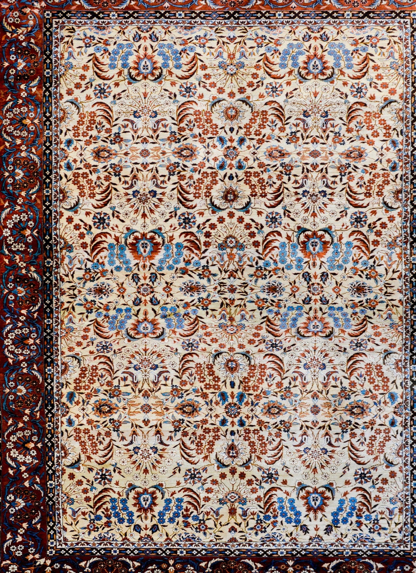Incredible Chinese Silk Rug For Sale