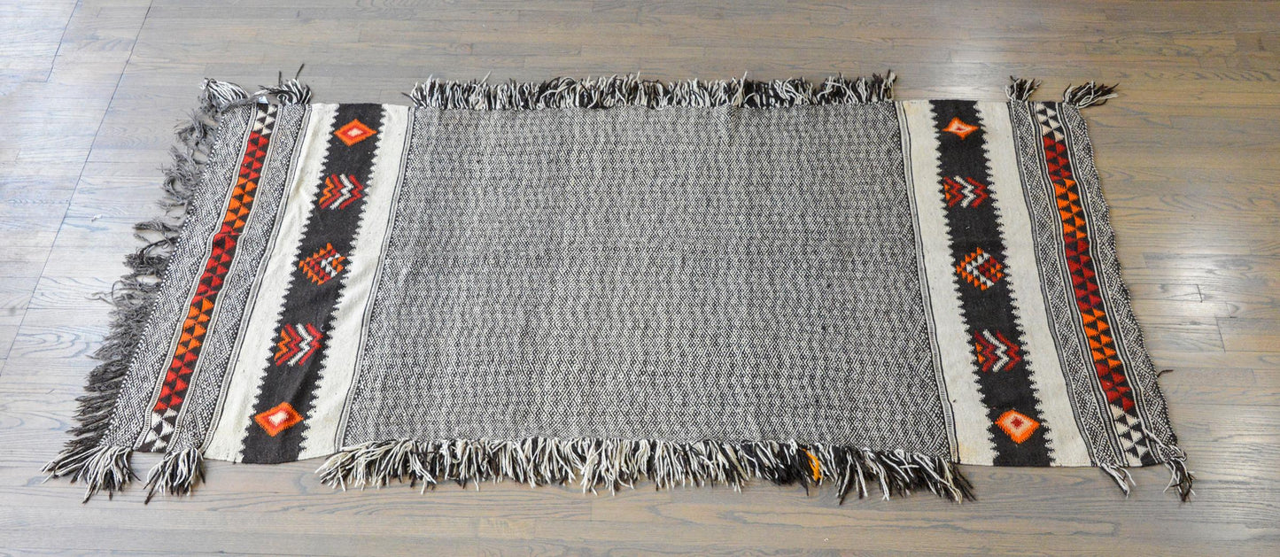 Mid Century Moroccan Kilim Runner For Sale