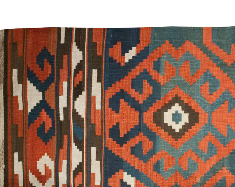 19th Century Shirvan Kilim For Sale