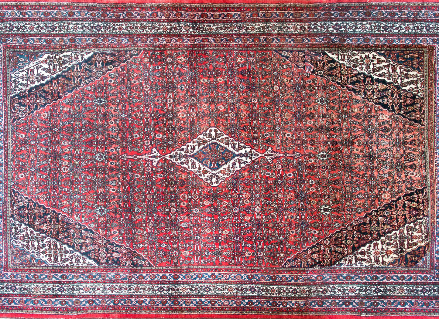 Early 20th Century Persian Bibikibad Rug For Sale