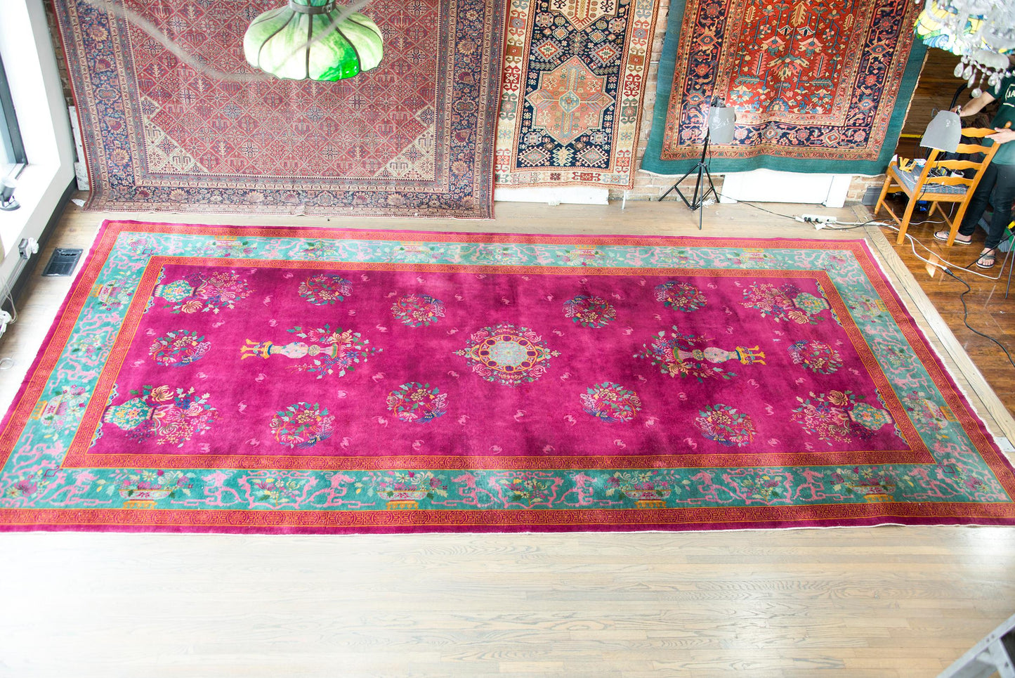 Chinese Art Deco Rug of Large Scale For Sale