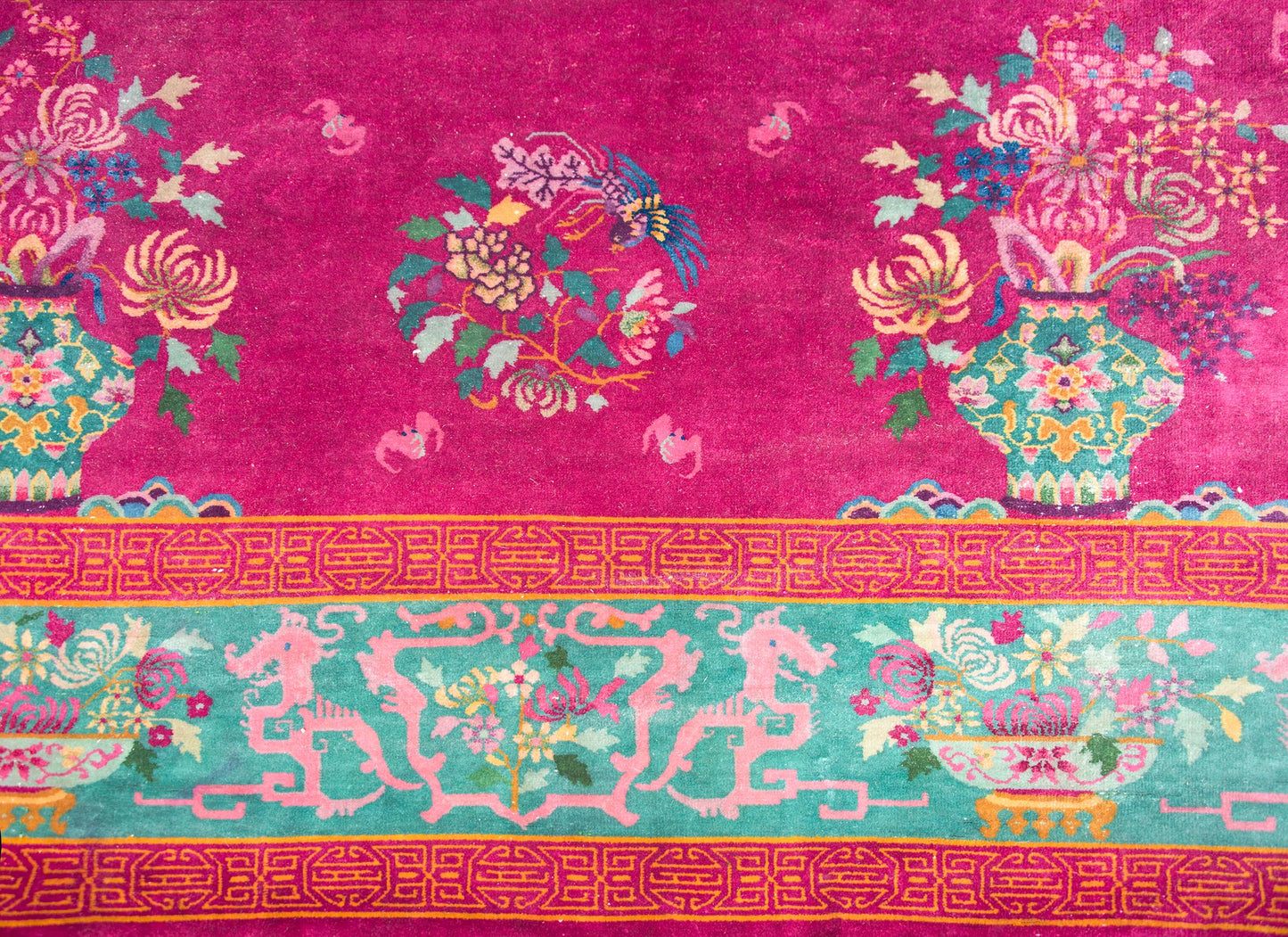 Chinese Art Deco Rug of Large Scale For Sale