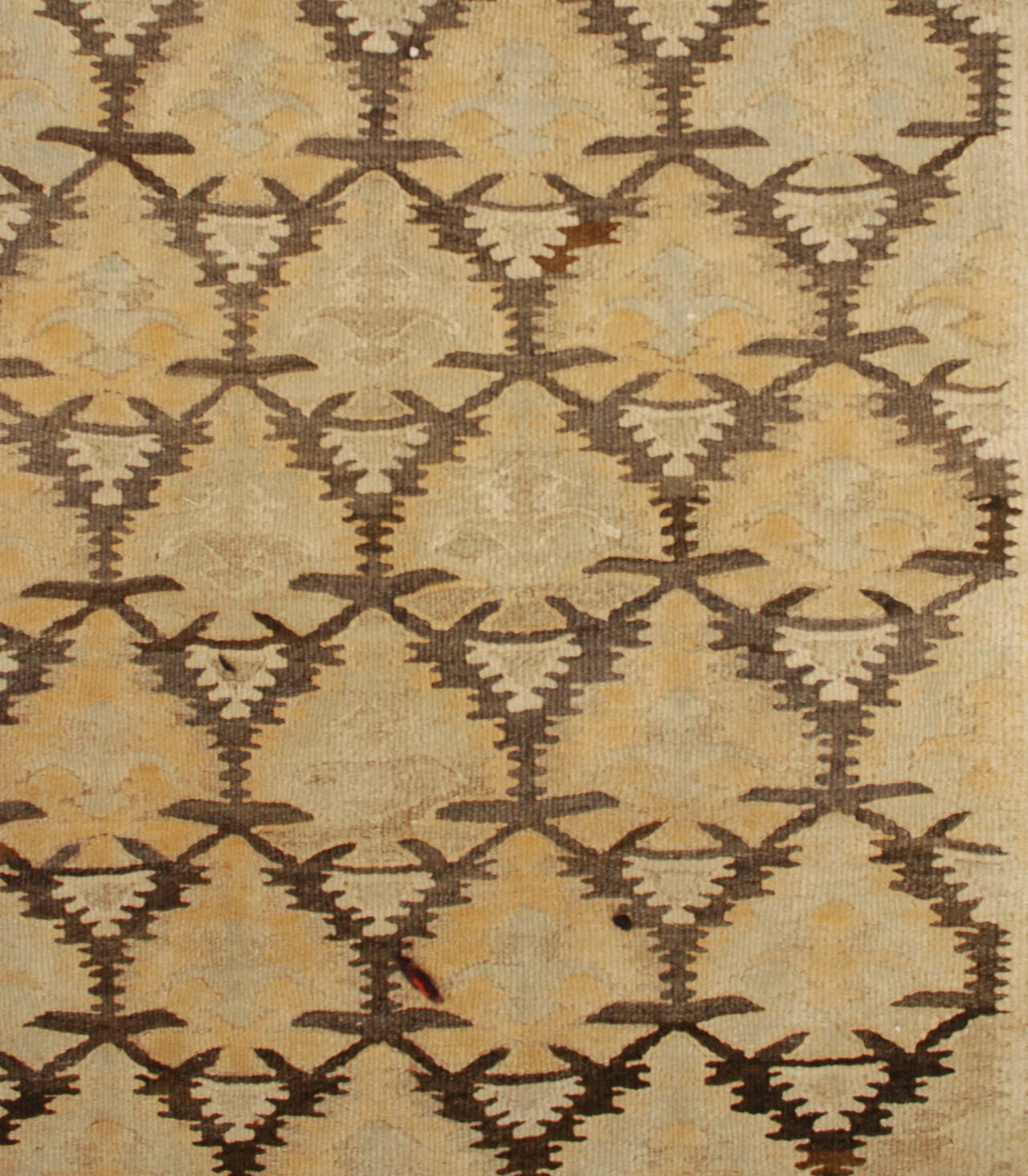 Early 20th Century Qazvin Kilim Runner For Sale