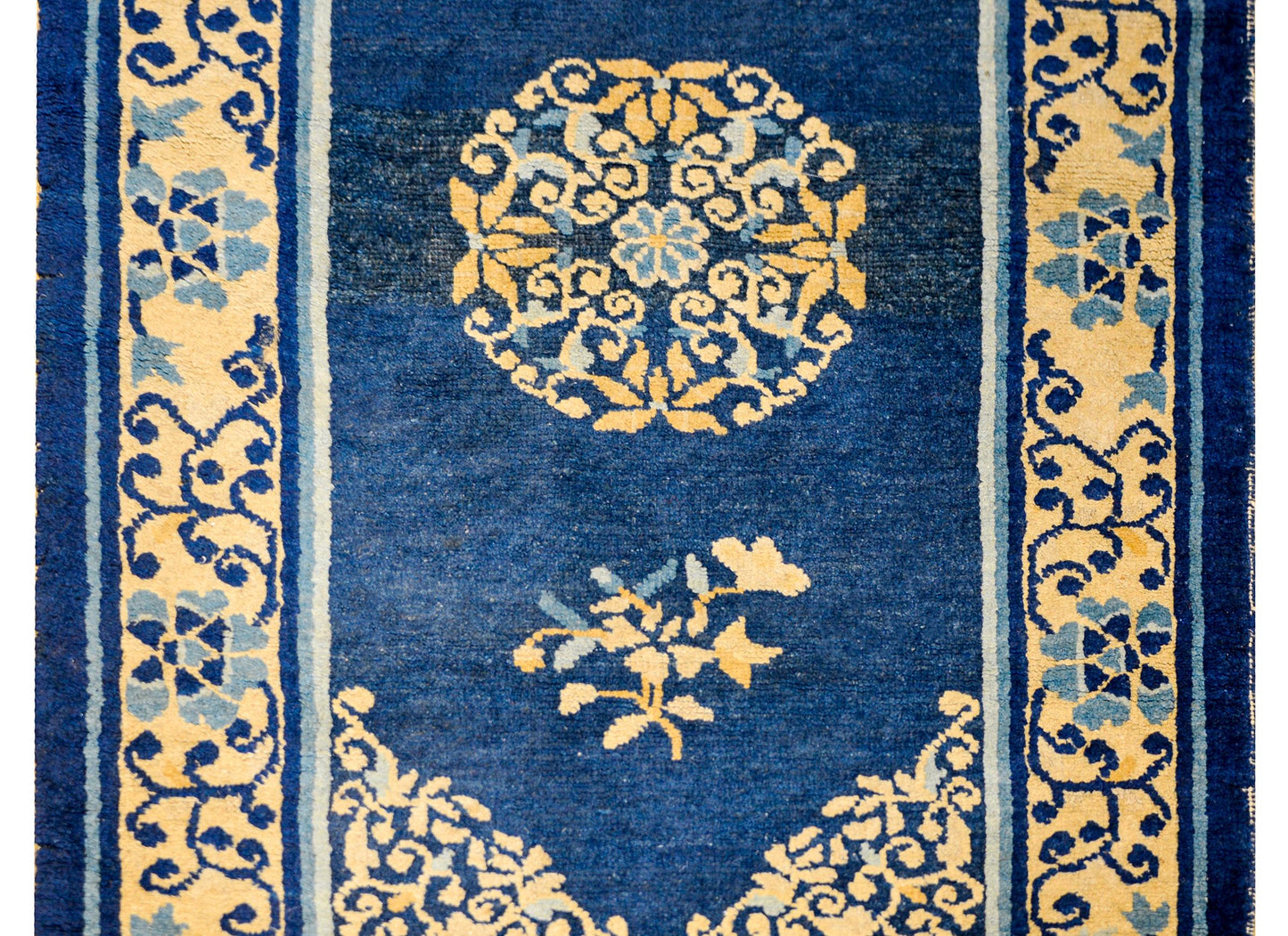 19th Century Chinese Peking Rug For Sale