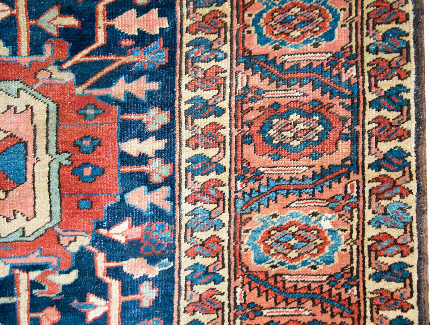 Rare Early 20th Century Persian Heriz Rug For Sale