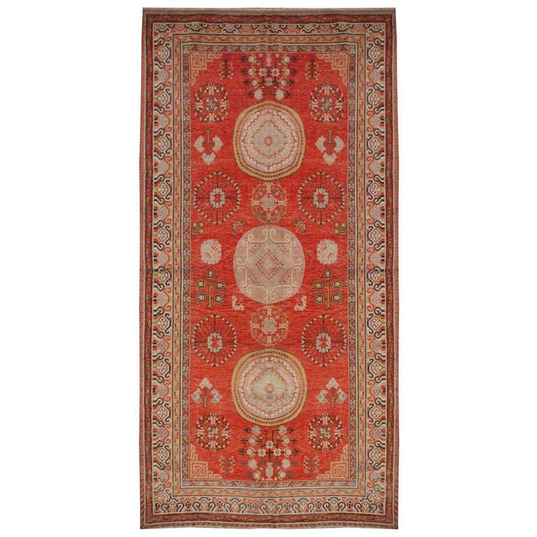 Early 20th Century Khotan Rug For Sale