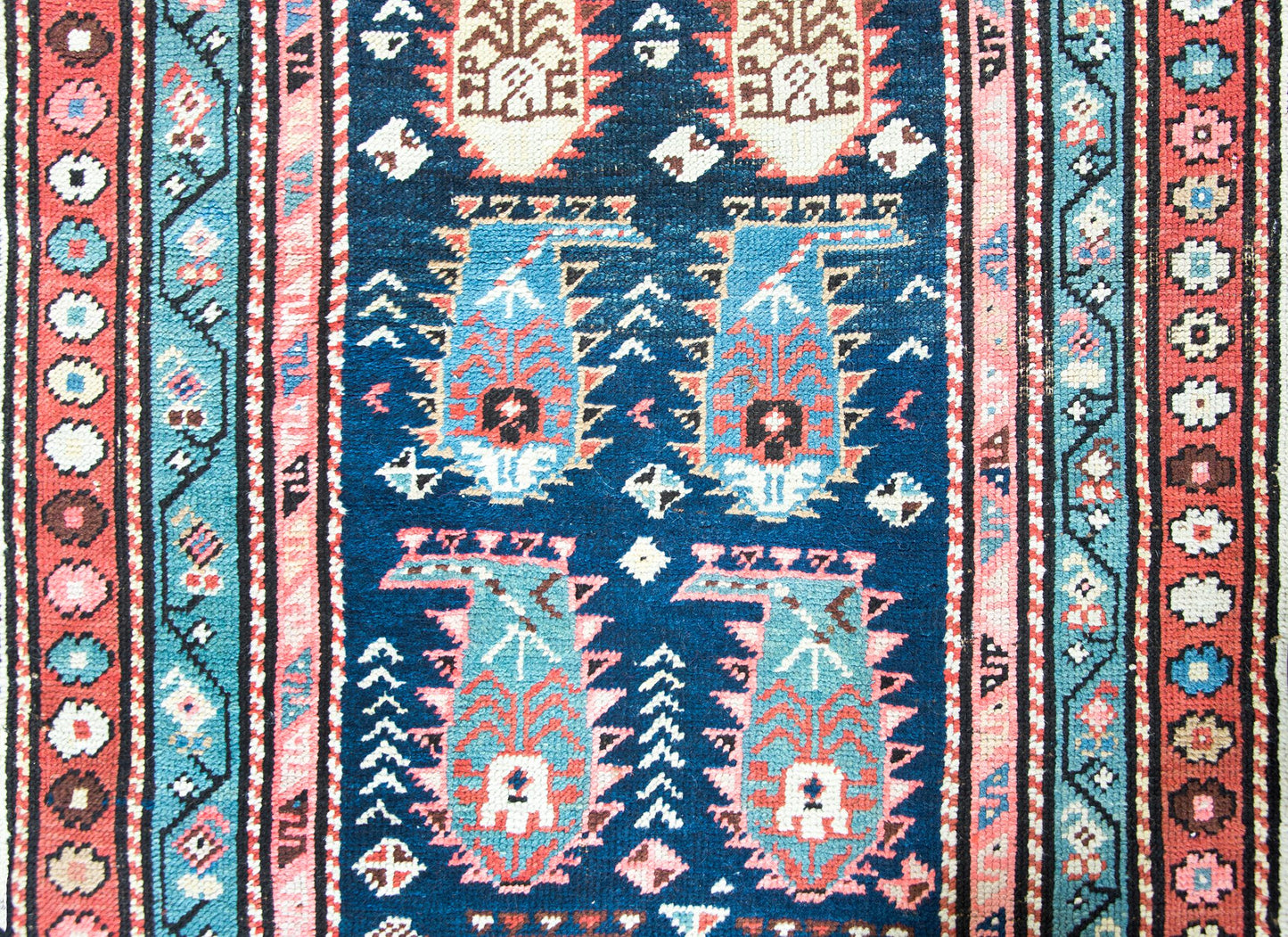 Early 20th Century Persian Ganjeh Rug For Sale