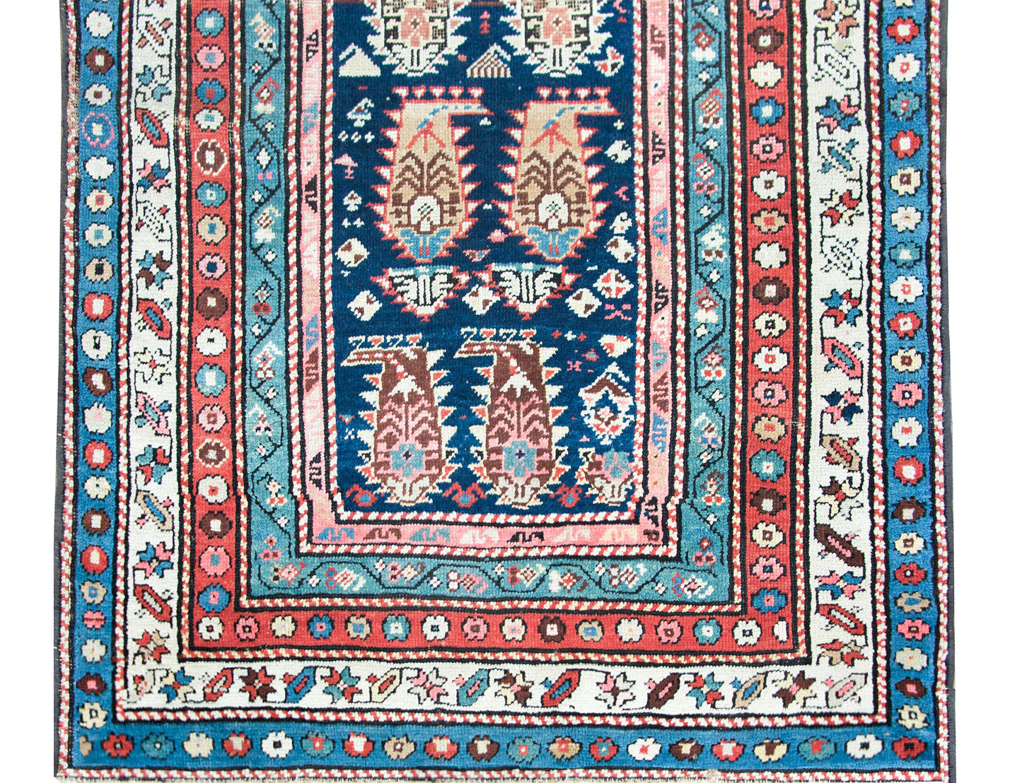 Early 20th Century Persian Ganjeh Rug For Sale