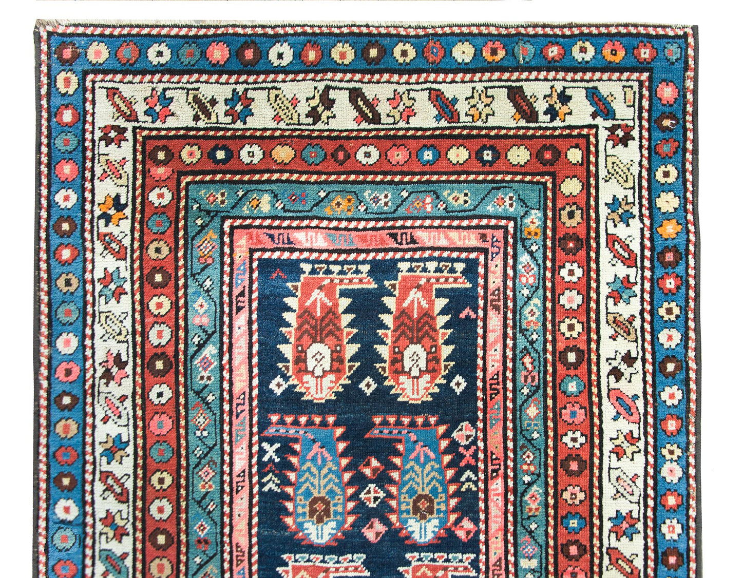 Early 20th Century Persian Ganjeh Rug For Sale