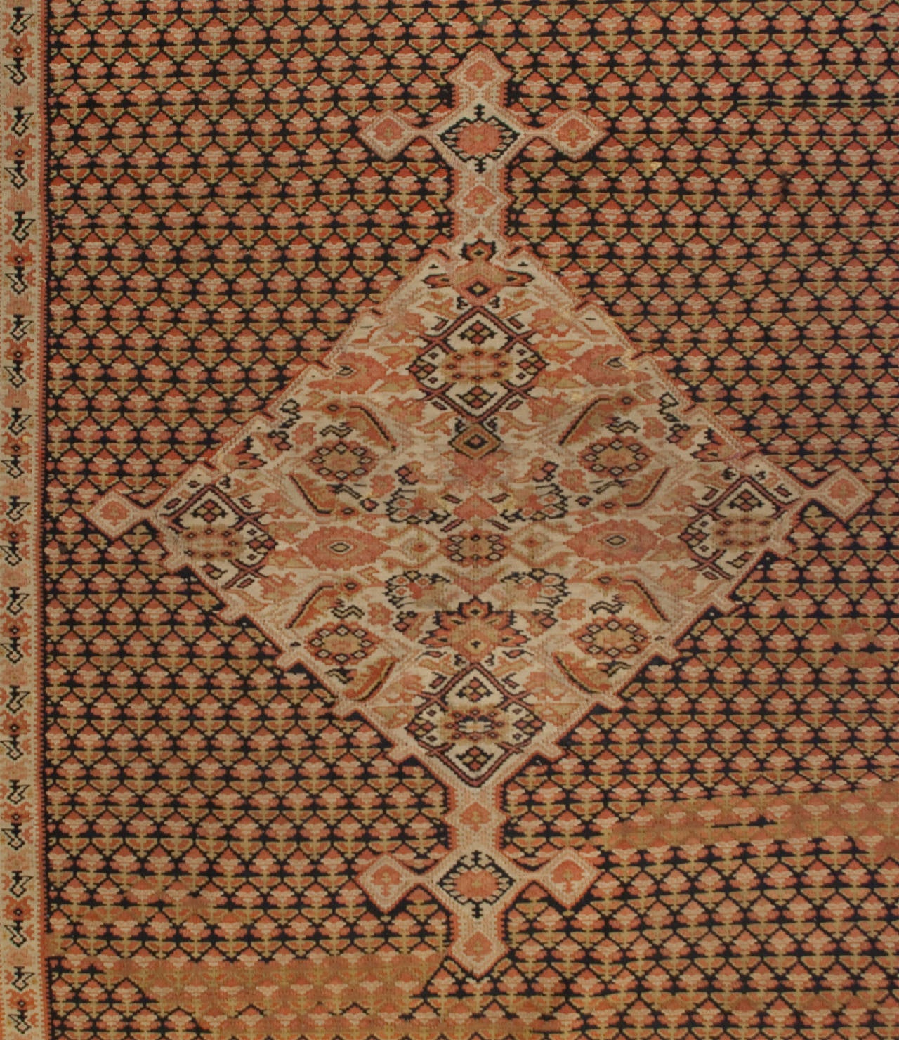 Earl 20th Century Senneh Kilim Rug For Sale