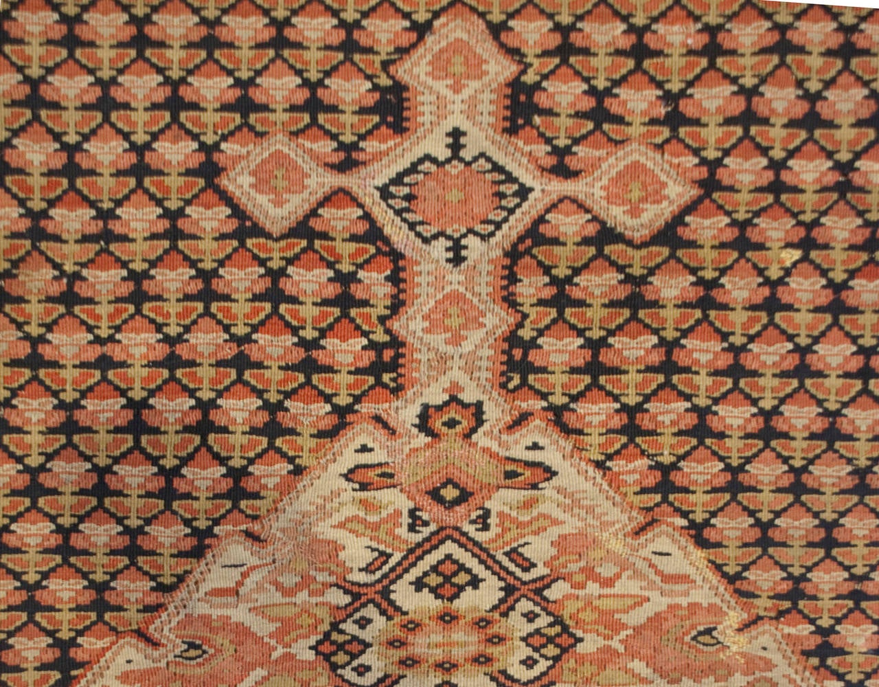 Earl 20th Century Senneh Kilim Rug For Sale